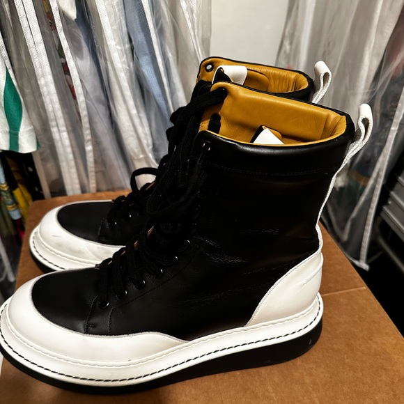 Loewe leather mid calf combat boots - Picture 5 of 6